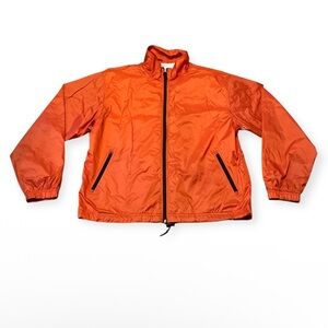 Men's Gap Nylon Windbreaker Mesh Lining Orange XL